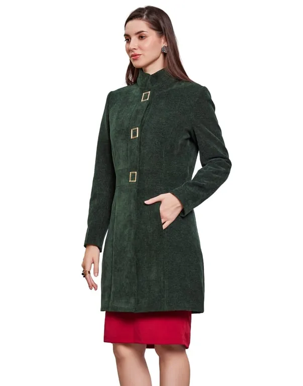 Women Coat D.Green Color