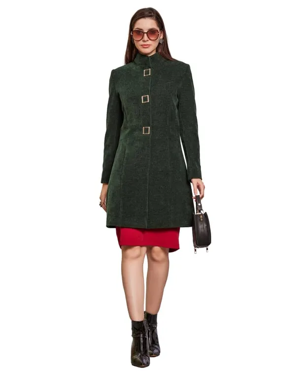 Women Coat D.Green Color