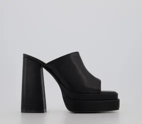 Womens Raid Piya Platform Mules Black