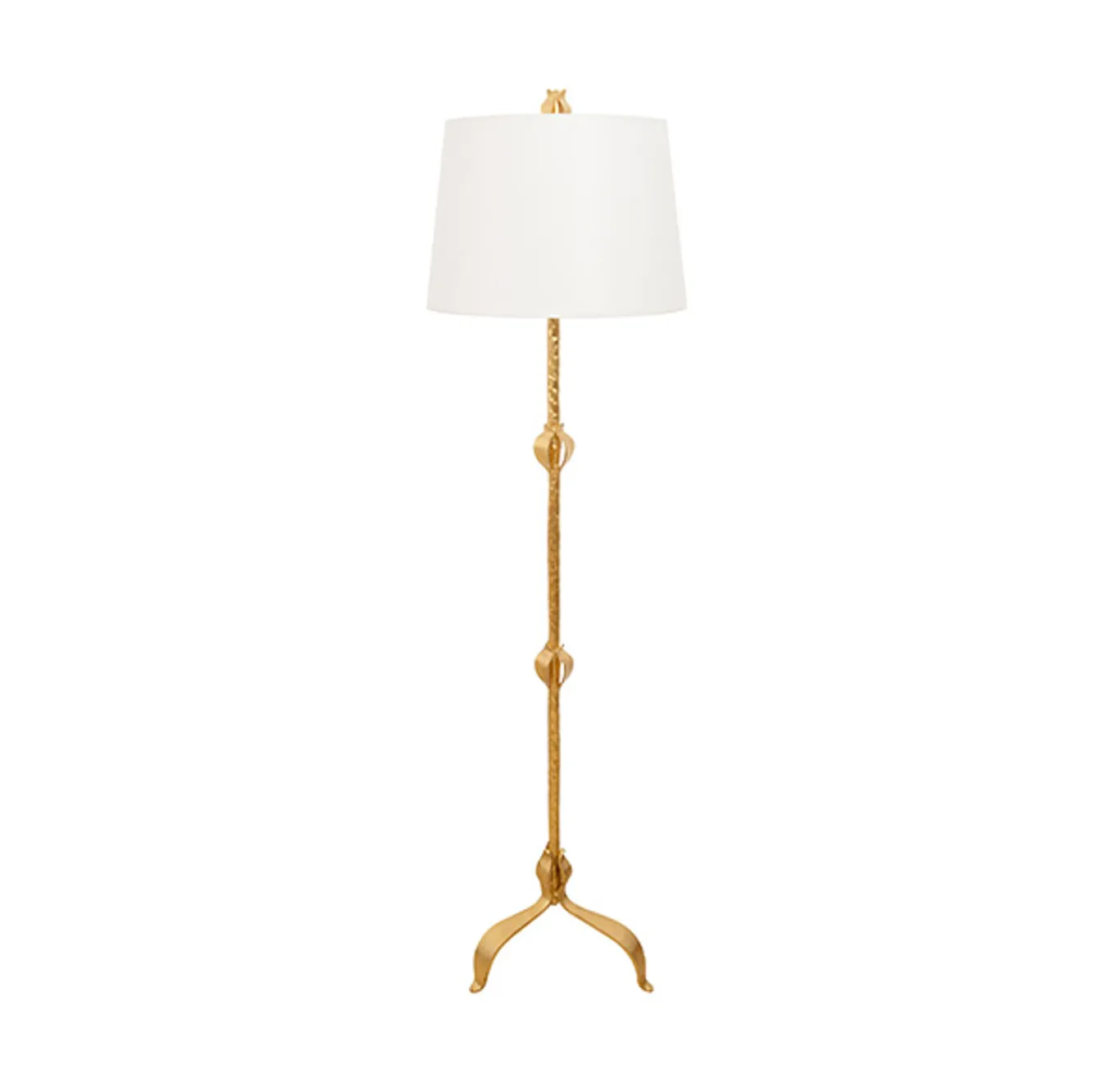 Worlds Away Belinda Gold Leaf Tole Floor Lamp