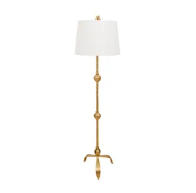 Worlds Away Belinda Gold Leaf Tole Floor Lamp